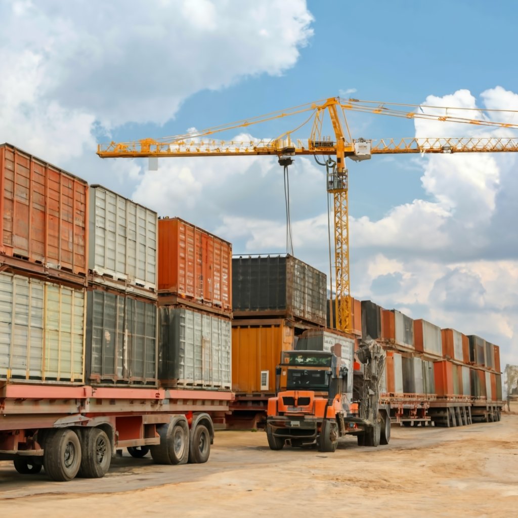 Exportación de material de construcción
